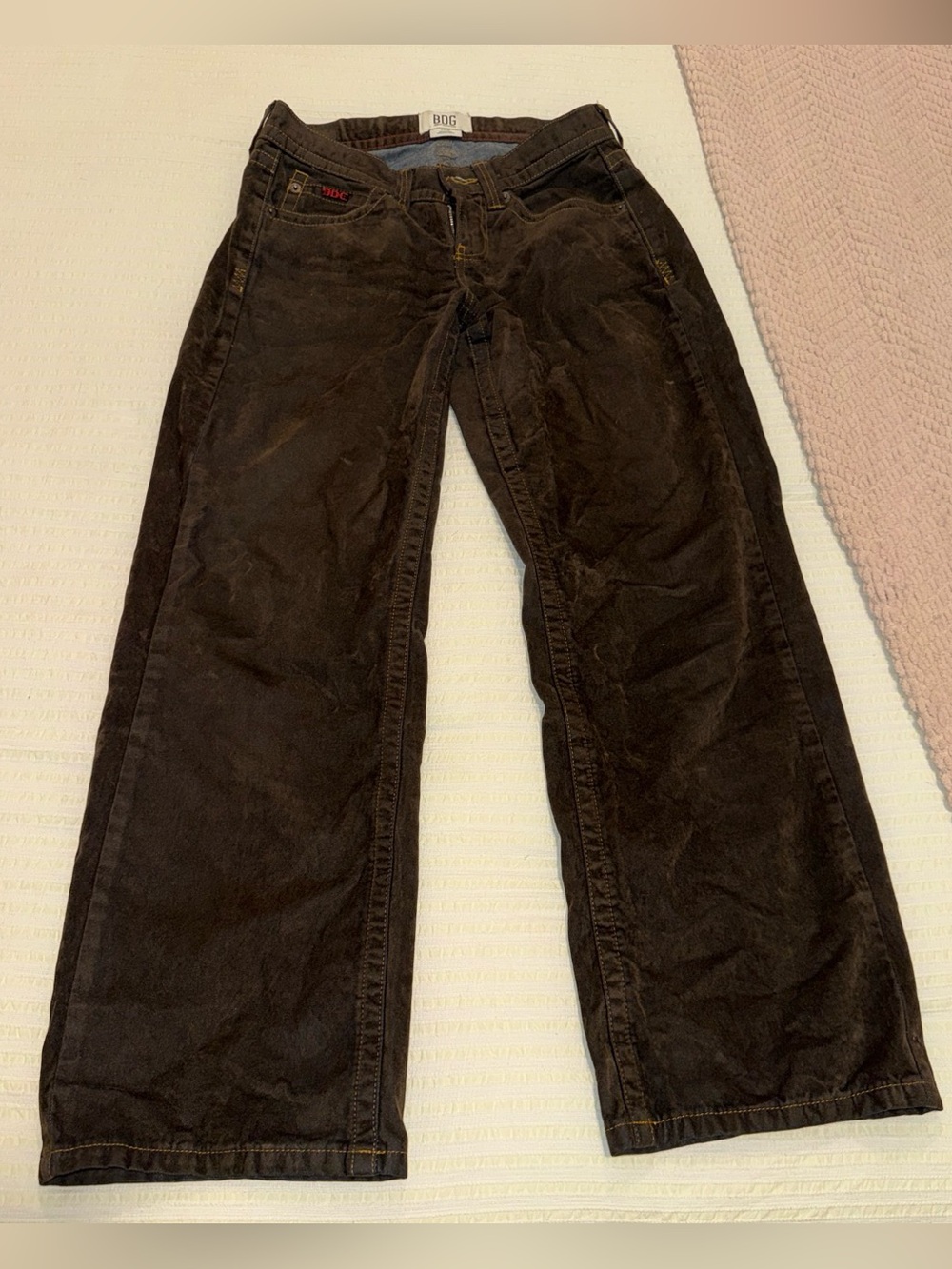BDG Straight-Leg Corduroy Jeans - Dark Brown